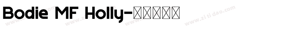 Bodie MF Holly字体转换